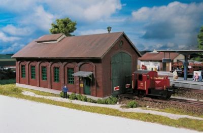 PIKO PIKO Spur H0 Bausatz Lokschuppen Burgstein Комплект навеса для локомотива PIKO Gauge H0 Burgstein