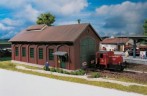 PIKO PIKO Spur H0 Bausatz Lokschuppen Burgstein Комплект навеса для локомотива PIKO Gauge H0 Burgstein