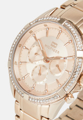 Tommy Hilfiger CASE WITH STONES Chronograph watch rose gold-coloured КОРПУС С КАМНЯМИ Часы с хронографом цвет розового золота