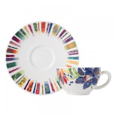 Gien Fayencerie Gien  'Eden' Kaffee-/Tee-Untertasse 15,2 cm Gien &quot;Eden&quot; Блюдце для чая/кофе 6 дюймов