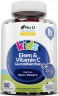 Nu U Nutrition Kids Iron + Vitamin C Детские витамины с железом и витамином C, для энергии и иммунитета, вкус черники, с 5 лет, 120 шт