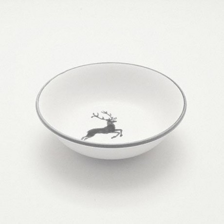 Gmundner Keramik Gmundner Keramik Grauer Hirsch Muslischale klein d: 14 cm / h: 4,5 cm / 0,27 L Керамическая чаша для хлопьев Gmundner Grauer Hirsch, маленькая, д: 14 см / высота: 4,5 см / 0,27 л
