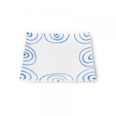 Gmundner Keramik Gmundner Keramik Blaugeflammt Dessertteller / Fruhstucksteller 20x20x2,6 cm Gmundner керамическая десертная тарелка с синим пламенем / тарелка для завтрака 20x20x2,6 см