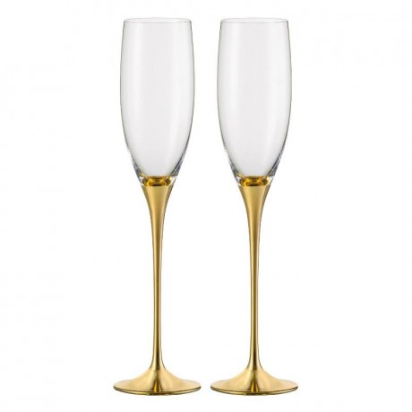 Eisch Eisch Champagner-Exklusiv - Geschenkset Sektglaser gold im Geschenkkarton 2-tlg. / 180 ml Eisch шампанское эксклюзив - подарочный набор бокалов для шампанского золото в подарочной упаковке 2 шт. / 180мл