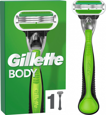 GILLETTE Rasierer, Body, 1 St, Джилетт Мужская бритва Body для тела, 1 шт.