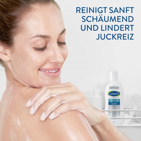 Cetaphil Pro Itch Control Waschlotion 295ml, Лосьон для очищения чувствительной и атопичной кожи (Германия), успокаивающий уход против сухости и зуда, для лица и тела, 295 мл
