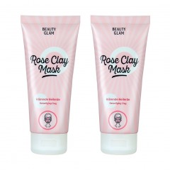 Beauty Glam Rose Clay Mask 2er Set  Маска из розовой глины, набор из 2 шт.