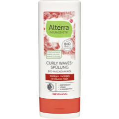 Alterra NATURKOSMETIK Curly Waves-Spülung Bio-Macadamiaöl, Алтерра Кондиционер для волос с органическим маслом макадамии для вьющихся волос 200мл