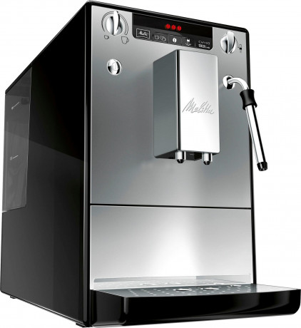 Melitta Melitta Kaffeevollautomat Solo Milk E953-202, silber/schwarz, Cafe creme Espresso per One Touch, Duse fur Milchschaum Полностью автоматическая кофемашина Melitta Solo Milk E953-202, серебристый/черный, кофе-крем-эспрессо в одно касание, насадка