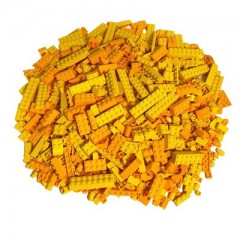 LEGO LEGO Steine Gelb gemischt - Yellow Brandneu Stuckzahl 250x Кубики LEGO смешанные желтые - желтые новые детали 250x