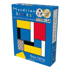 Asmodee Brettspiel Mondrian Blocks Blaue Edition Настольная игра Mondrian Blocks Blue Edition