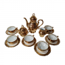 Moschendorf Retsch Wunsiedel Фарфоровый сервиз для чая с обильной позолотой "Золото", на 6 персон, Германия, 1960-70гг.