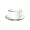 ASA SELECTION ASA A Table Ligne Noire Kaffeetasse / Teetasse mit Untertasse 0,20 L ASA A Table Ligne Noire кофейная чашка / чайная чашка с блюдцем 0,20 л