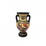 Ваза для цветов в греческом стиле с двумя ручками в желто-красно-черных тонах "Прометей", 13 x 8,5 см, Греция, 1960-70гг.
