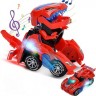 frler Dinosaurierauto Spielzeug Transform Cars Auto Dino Spielzeugautos fur Kinder Автомобиль-динозавр Игрушечные машинки-трансформеры Машинки-динозавры для детей