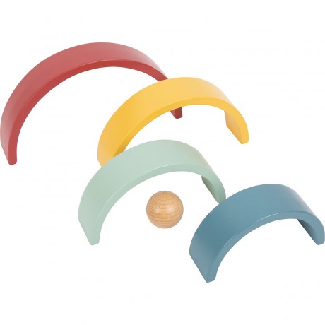 Small Foot Holzbausteine Regenbogen „Safari“ Деревянные строительные блоки радуга "Сафари"