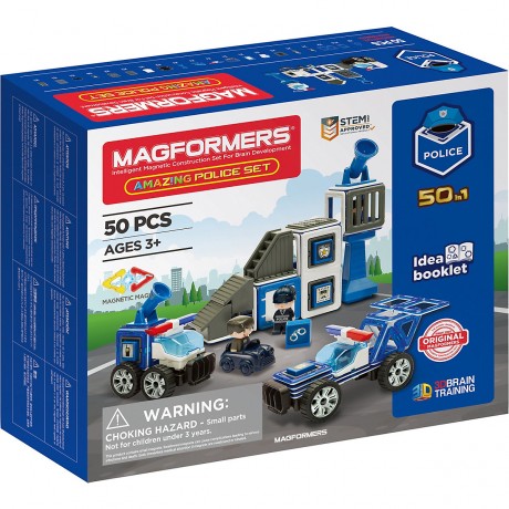 MAGFORMERS Magformers Amazing Police Set Удивительный полицейский набор Магформера