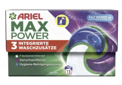 Ariel Colorwaschmittel Pods MaxPower 15 WL, Капсулы для стирки цветного белья MaxPower с пятновыводителем 15шт 