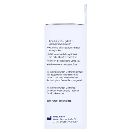 Ritex  Kinderwunsch Gleitmittel Ритекс Смазка для повышения фертильности 8шт x 4мл