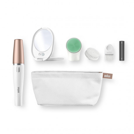 Braun Gesichtsreinigungsburste und -epilierer quot;Face 851vquot; in Weiss  Щетка для очищения лица и эпилятор &quot;Face 851v&quot;; в белом