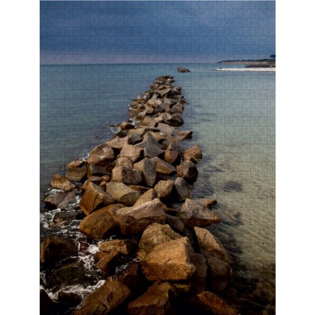 CALVENDO Puzzle CALVENDO Puzzle Buhne aus Steinen am Ostseestrand Пазл CALVENDO Puzzle Волнорез из камней на берегу Балтийского моря