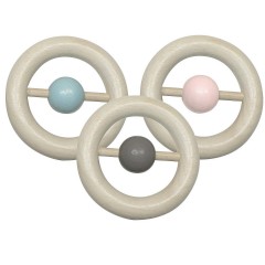 HESS Babyspielzeug Rundrassel mit Kugel Детская игрушка круглая погремушка с шариком