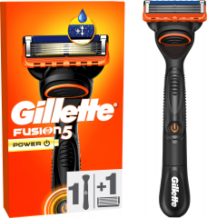 GILLETTE Rasierer, Fusion5 Power, 1 St, Джилетт Набор для бритья Fusion5 Power: станок и 1 сменная кассета, 1 набор