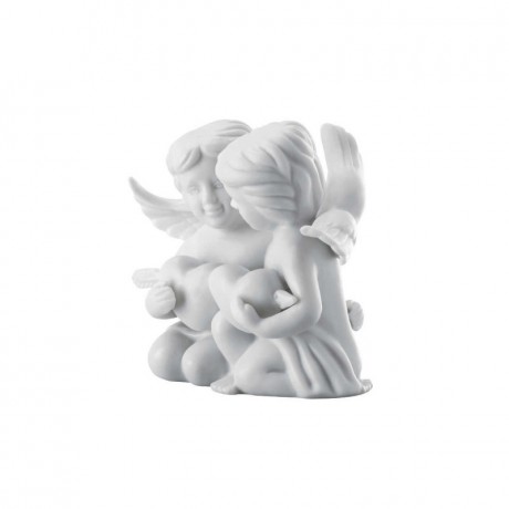 Rosenthal Rosenthal Engelpaar mit Herz klein weiss matt 6,5 cm Rosenthal пара ангелочков с сердечком маленькие белые матовые 6,5 см