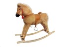 Erst-Holz Grosses Pluschpferd wie Haflinger Schaukelpferd Holzpferd hellbraun Большая плюшевая лошадка