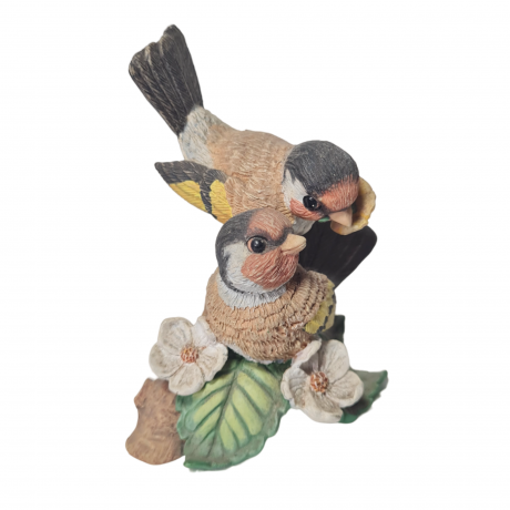 Фигурка винтажная H.C./ Flowered With Love "Две птички на ветке", керамика, 9.5 см, Китай, 1996г.