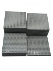 LEGO LEGO 16x16 Bauplatten Hellgrau - 10 Stuck - Light bluish grey 91405 Строительные пластины LEGO 16x16 светло-серые — 10 штук — светло-голубовато-серые 91405