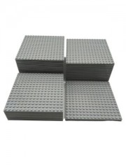 LEGO LEGO 16x16 Bauplatten Hellgrau - 10 Stuck - Light bluish grey 91405 Строительные пластины LEGO 16x16 светло-серые — 10 штук — светло-голубовато-серые 91405