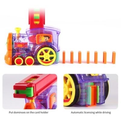 frler Domino Zug Dominosteinen Spielzeug Set Spielzeugautos fur Kinder Домино поезд домино игрушечный набор машинки для детей