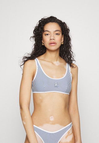 Tommy Hilfiger BRALETTE Bikini top indigo blue/ white БРАЛЕТТ лиф бикини синий индиго/белый