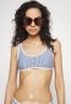 Tommy Hilfiger BRALETTE Bikini top indigo blue/ white БРАЛЕТТ лиф бикини синий индиго/белый