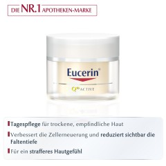 Eucerin Q10 Active Anti-Falten Tagespflege fur trockene Haut  Q10 Активный дневной уход против морщин для сухой кожи