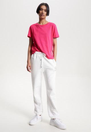 Tommy Hilfiger Basic T-shirt bright cerise pink Базовая футболка ярко-вишнево-розовый