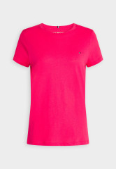 Tommy Hilfiger NEW CREW NECK TEE Basic T-shirt pink splendor ФУТБОЛКА NEW CREW NECK Базовая футболка розовое великолепие