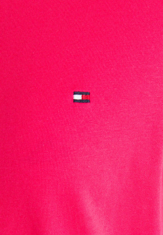 Tommy Hilfiger NEW CREW NECK TEE Basic T-shirt pink splendor ФУТБОЛКА NEW CREW NECK Базовая футболка розовое великолепие