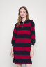 Tommy Hilfiger RUGBY SHORT DRESS Day dress royal berry КОРОТКОЕ ПЛАТЬЕ РЕГБИ Повседневное платье королевская ягода
