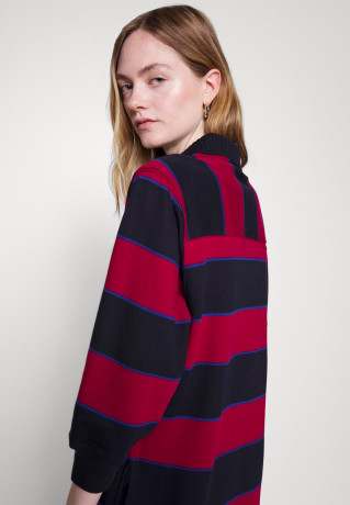 Tommy Hilfiger RUGBY SHORT DRESS Day dress royal berry КОРОТКОЕ ПЛАТЬЕ РЕГБИ Повседневное платье королевская ягода