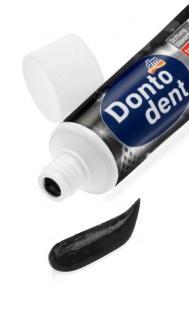 Dontodent Zahnpasta Black Shine Зубная паста Чёрное сияние, для естественно белых зубов с активированным углем, 75 мл