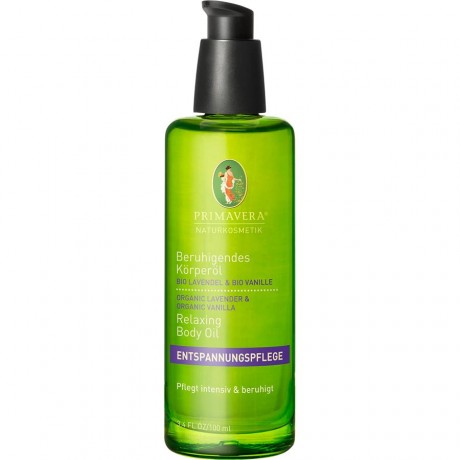 Primavera Beruhigendes Korperol  Масло для тела с лавандой и ванилью Pure Relaxation Успокаивающее масло для тела