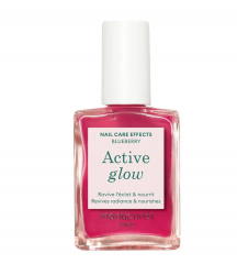 Manucurist Active Glow  Уходовый лак для ногтей с эффектом сияния и укрепления, Blueberry, 15 мл