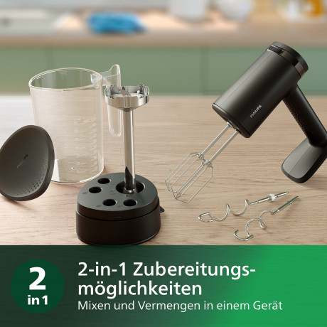 Philips Philips Handmixer HR3781/10 5000 Series, 500 W, mit Anti-Spritz-Design und Becher zur intelligenten Aufbewahrung Ручной миксер Philips HR3781/10 серии 5000, 500 Вт, с защитой от брызг и чашкой для удобного хранения