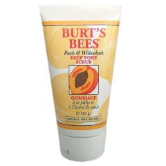 Burt's Bees Gesichtspeeling mit Pfirsich &amp; Weidenrinde  Скраб для лица с персиком и корой ивы