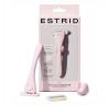 Estrid Rasierer, bloom Starterset, 1 St, Бритва женская Estrid Bloom Starter Kit, станок + 2 кассеты, настенное крепление, 5 лезвий, многоразовая, для тела, гладкое бритьё без раздражения, розовая