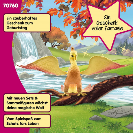 Schleich Bayala 70760 Фигурка Феникс (Германия), подвижные крылья, блестящее оперение, магнит для феи, коллекционная, ручная роспись, от 3 лет