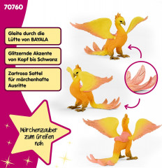 Schleich Bayala 70760 Фигурка Феникс (Германия), подвижные крылья, блестящее оперение, магнит для феи, коллекционная, ручная роспись, от 3 лет