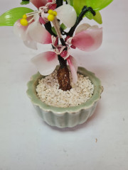 Статуэтка винтажная миниатюрная &quot;Цветы в горшке&quot;, керамика, 10 x 9 см, Германия, 1960-70гг.